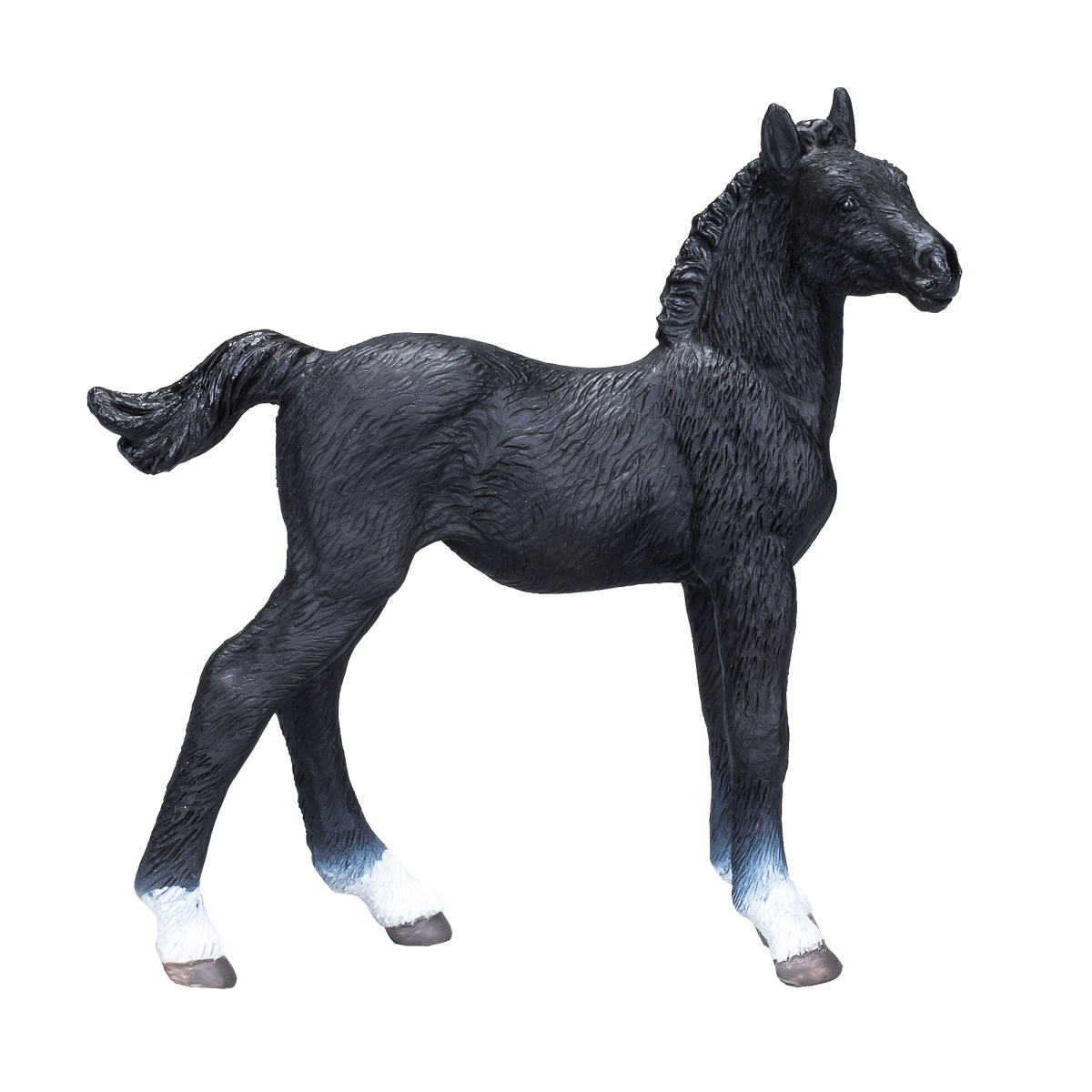 Hanoverian Foal Black Realistic Equestrian Figurine