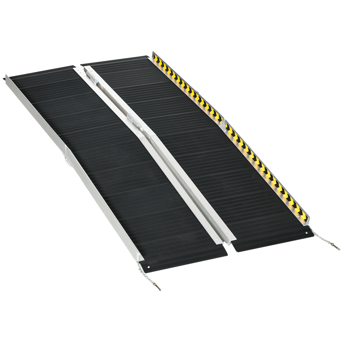 HOMCOM Folding Aluminium Wheelchair Ramp 152x73cm 272KG Capacity