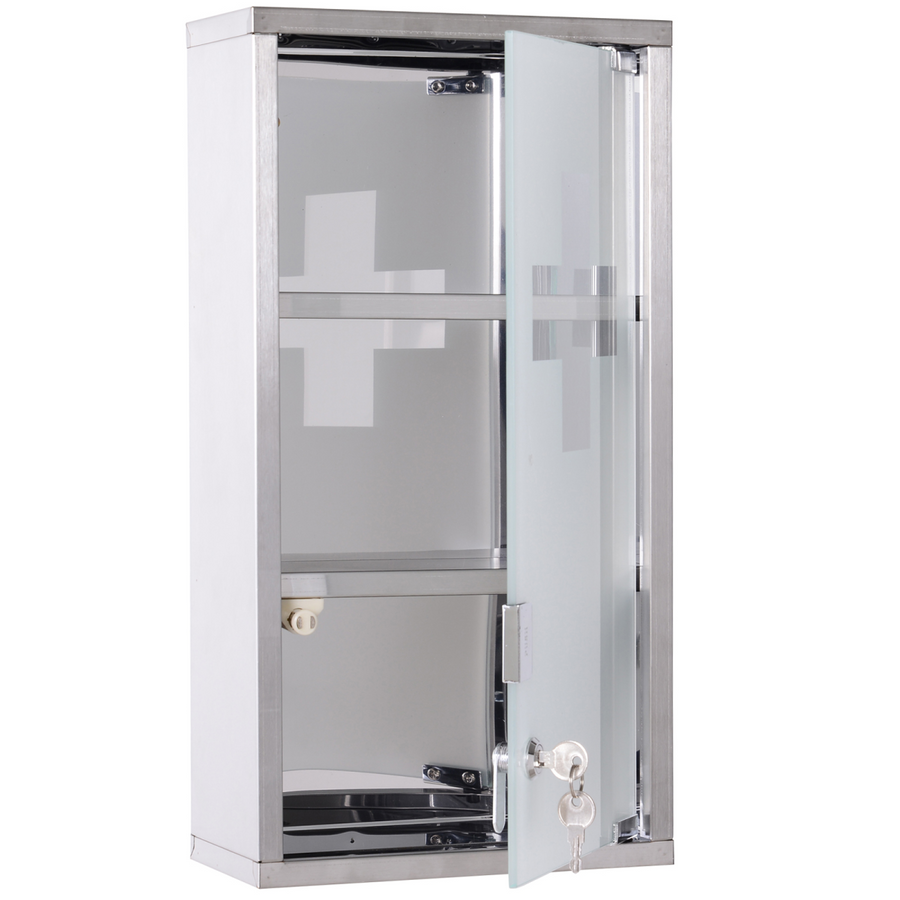 Wall Mounted Medicine Cabinet-Silver