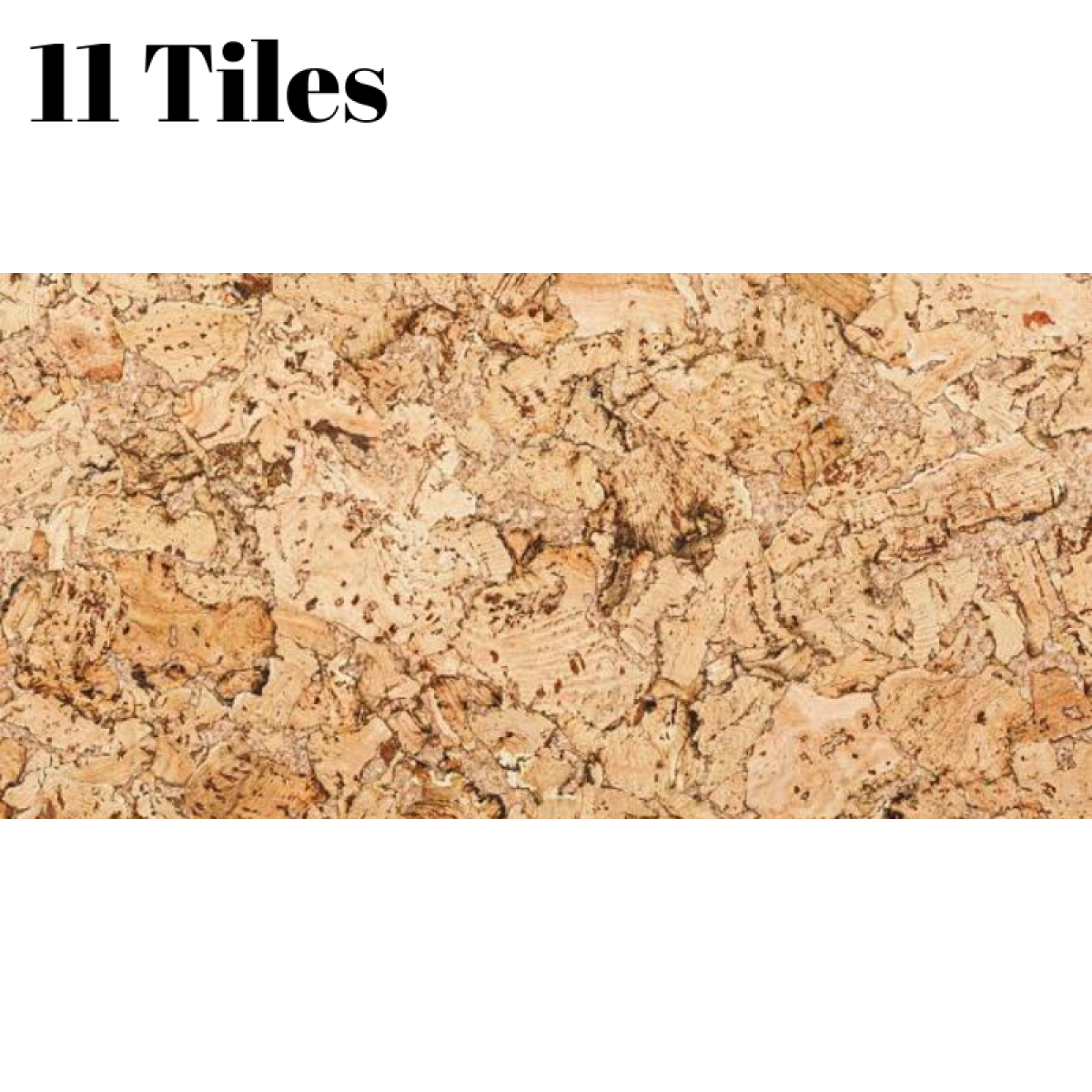 Decorative Cork Wall Tiles - Natural - 1 Pack - 1.98m2 (21.31sqft)