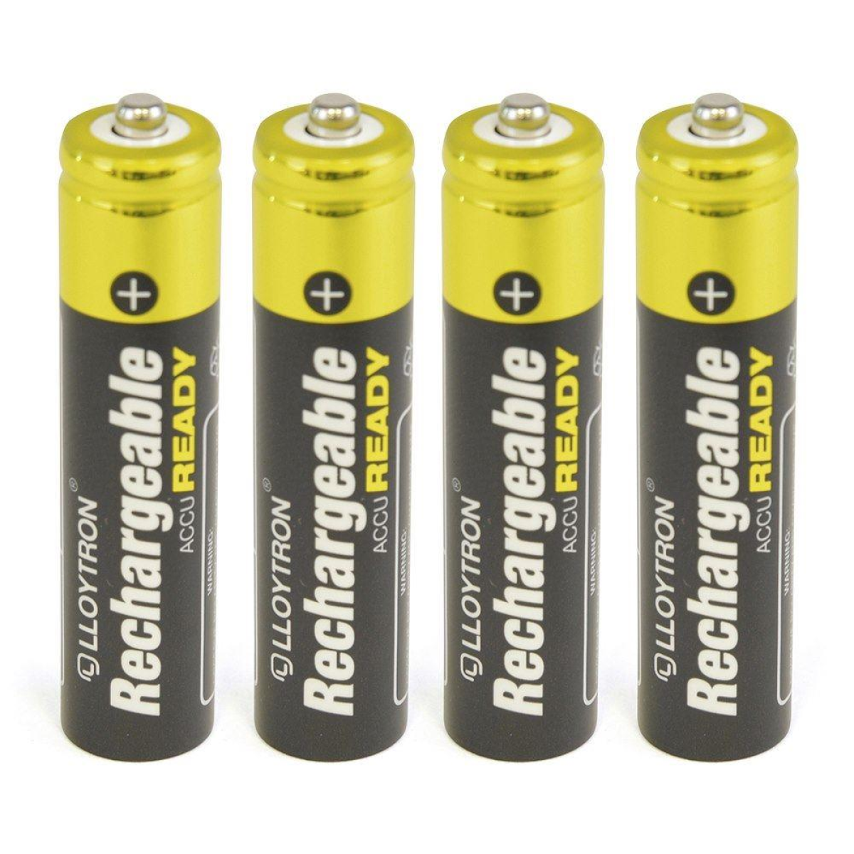 Lloytron 4pk NIMH AccuReady Battery AAA 800mAh