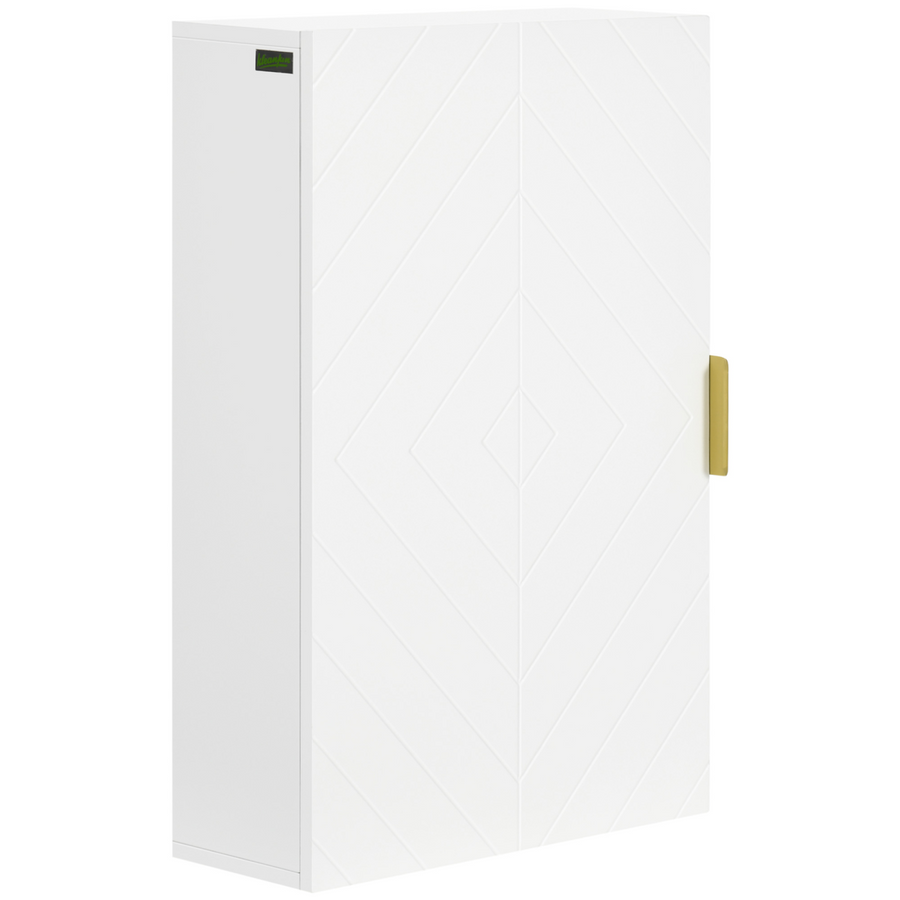 kleankin Bathroom Wall Cabinet with Adjustable Shelves