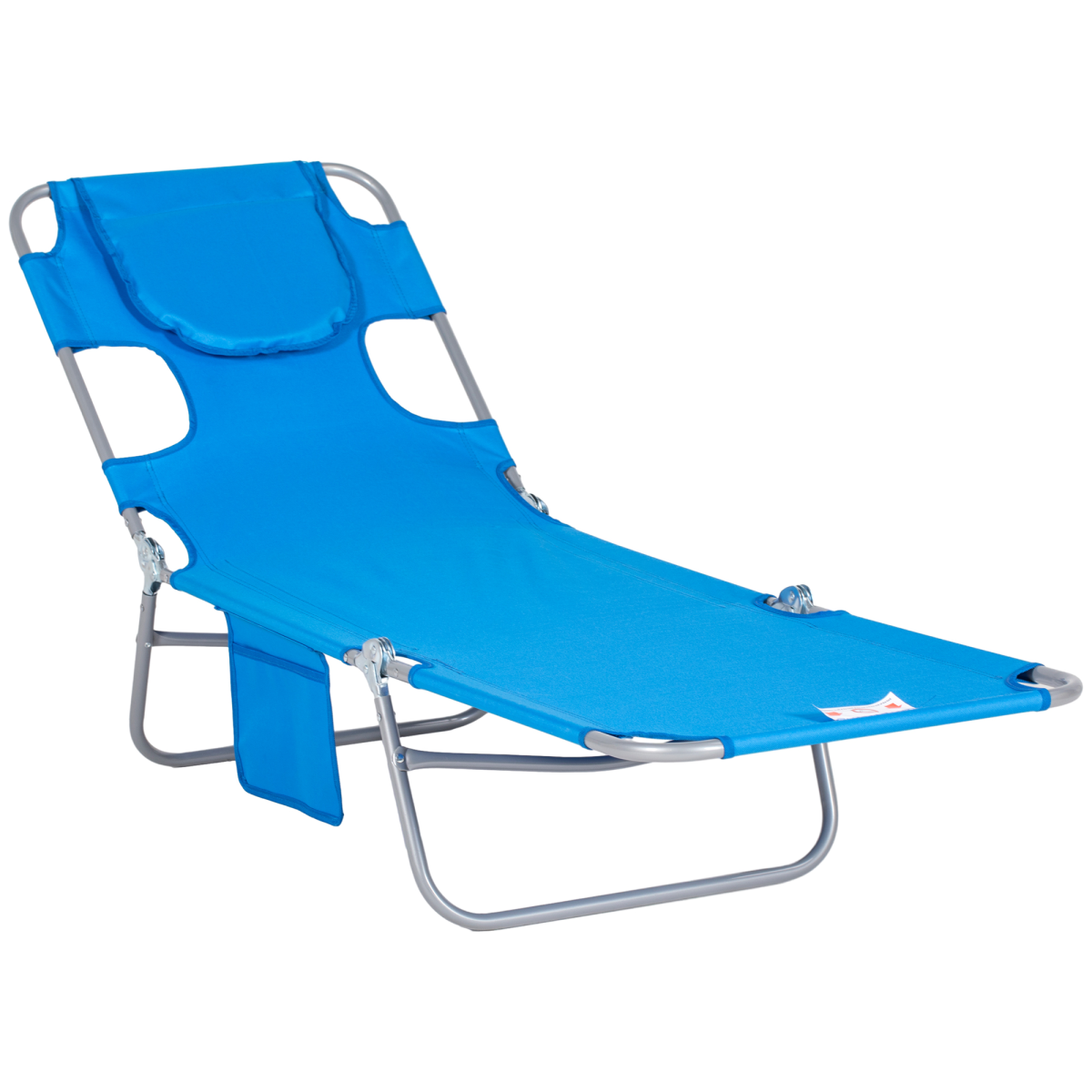 Beach Chaise Lounge Face Cavity Portable Sun Lounger, Blue