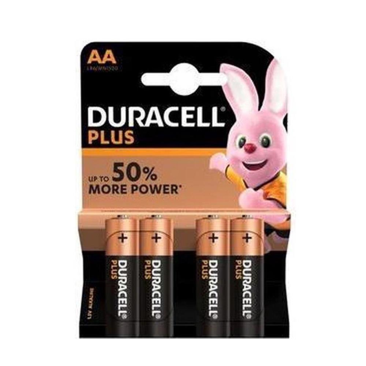 Duracell Plus AA Alkaline Batteries, Pack of 20