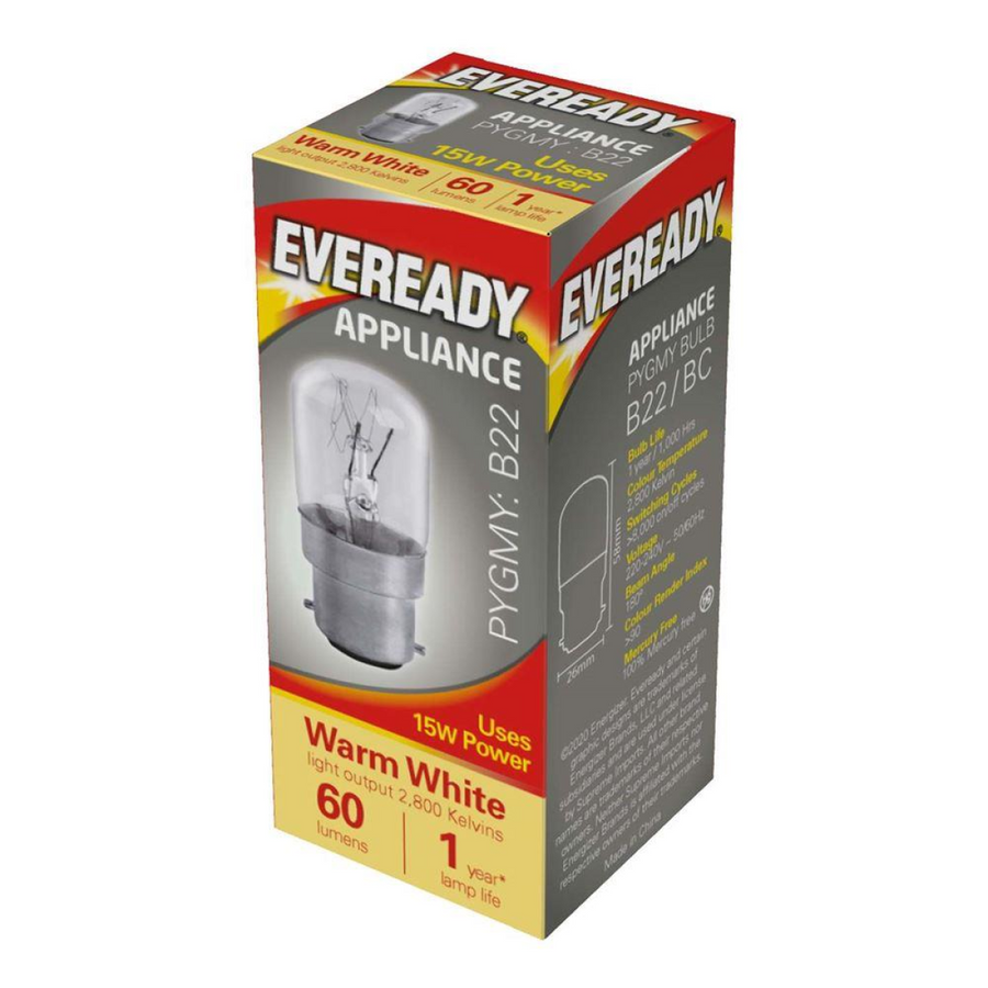 Eveready S1053 Pygmy Bulb B22 (BC) 60lm 15W Warm White