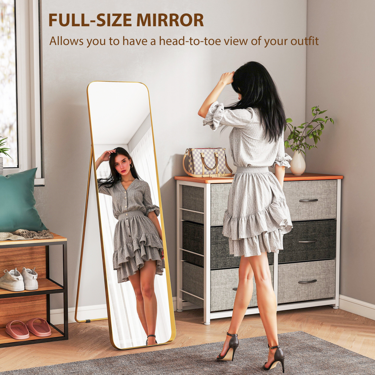 Dressing Mirror, Full Length, 160 x 40 cm