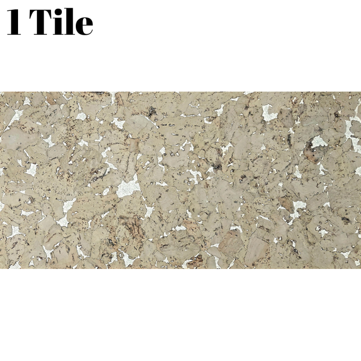 Grego Decorative Cork Wall Tile, 1 Piece—0.18m² (1.94sqft), 3mm