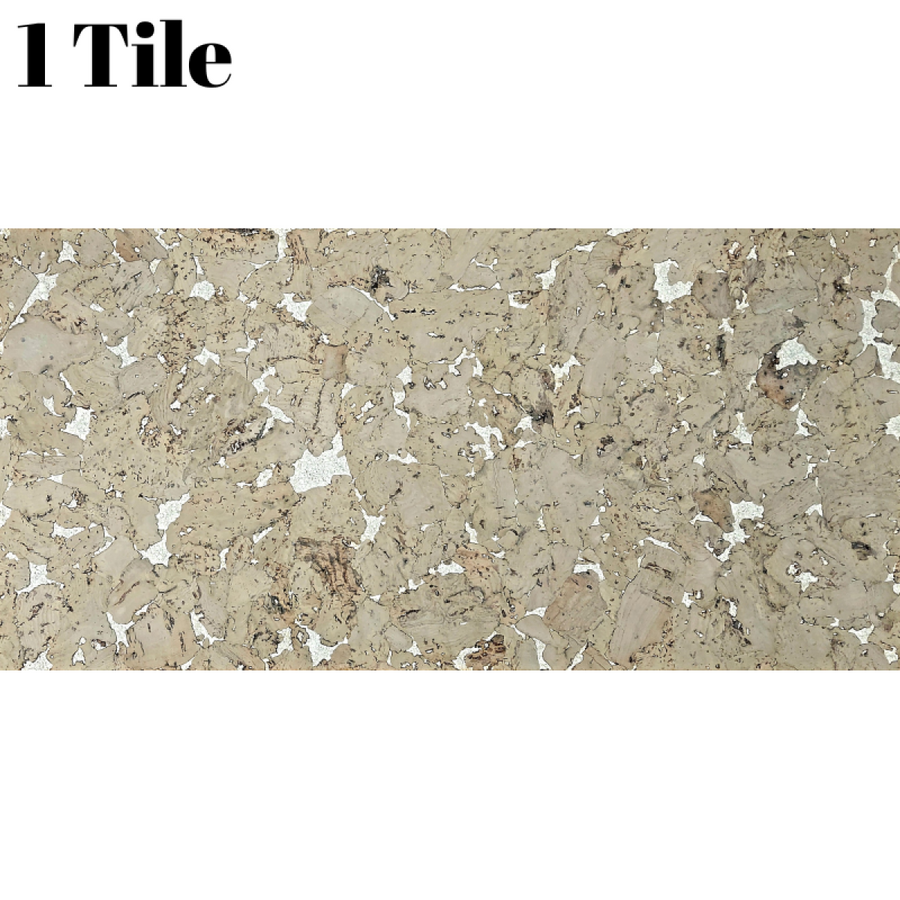 Grego Decorative Cork Wall Tile, 1 Piece—0.18m² (1.94sqft), 3mm