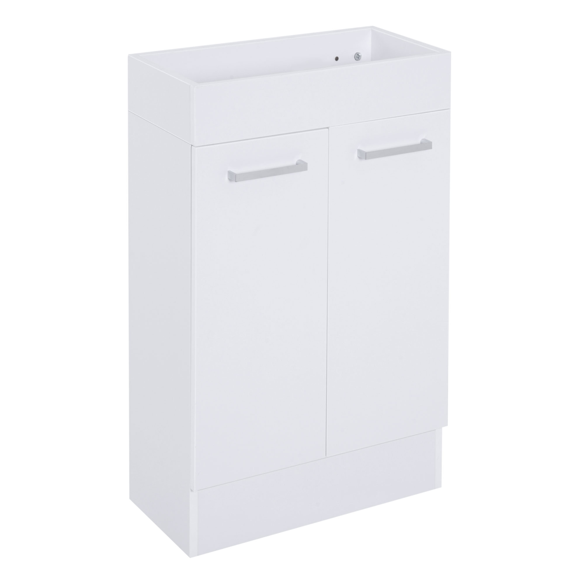 Bathroom Vanity Unit Wash Basin Base Cabinet with Ceramic Sink White