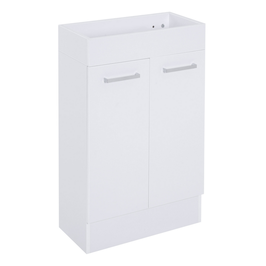 Bathroom Vanity Unit Wash Basin Base Cabinet with Ceramic Sink White