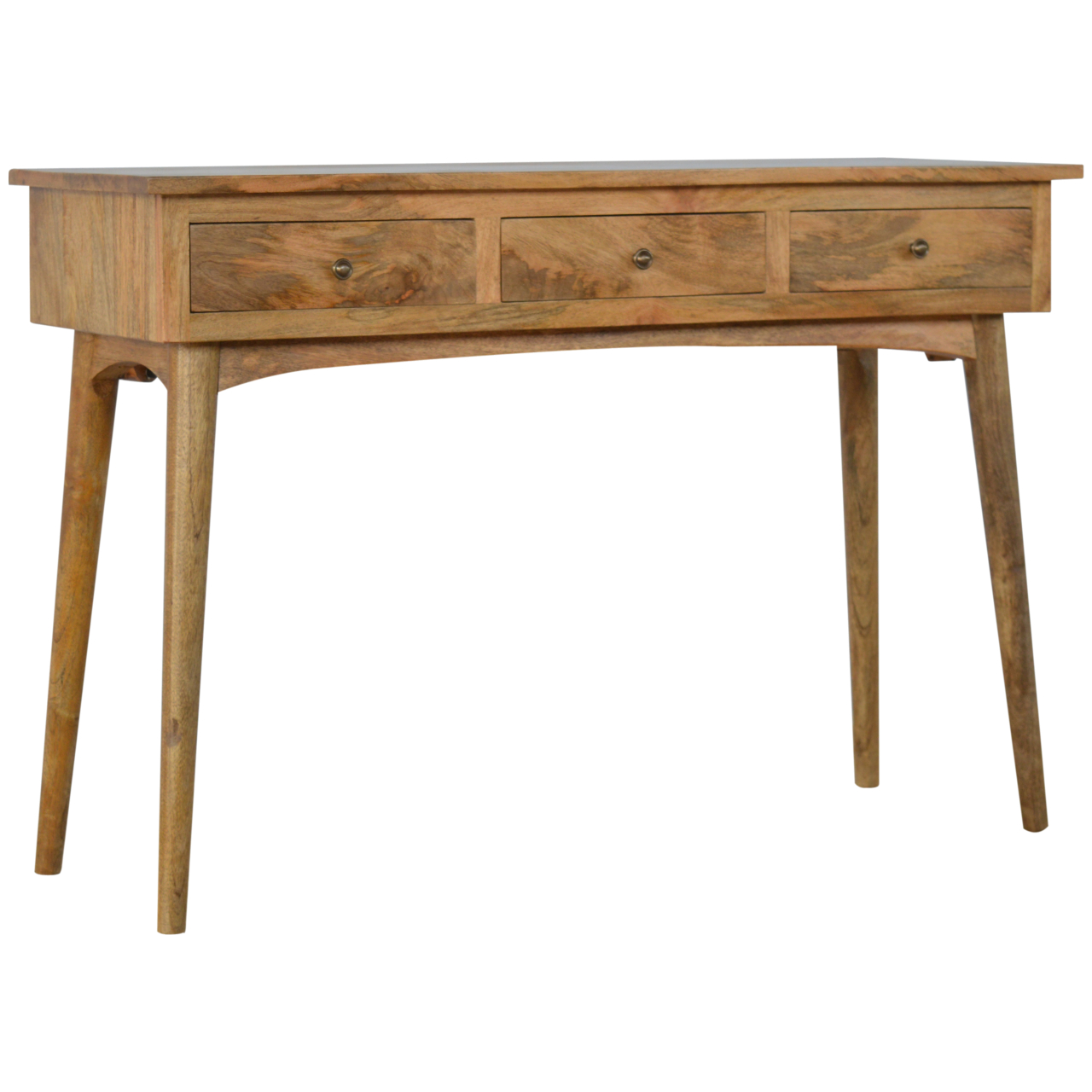 Artisan Furniture Solid Wood Large 3 Drawer Console, Brown