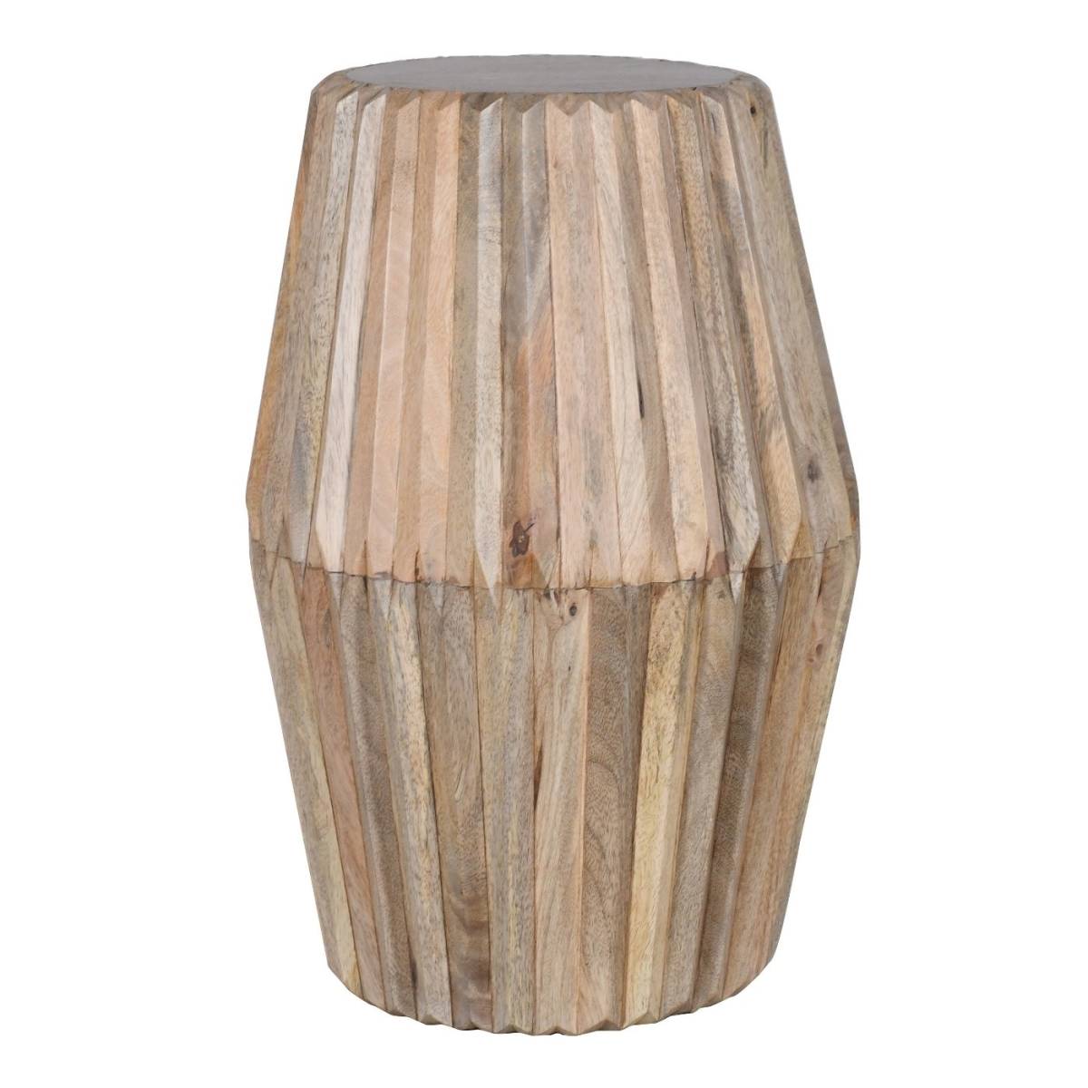 Hudson Carved Mango Wood Side Table