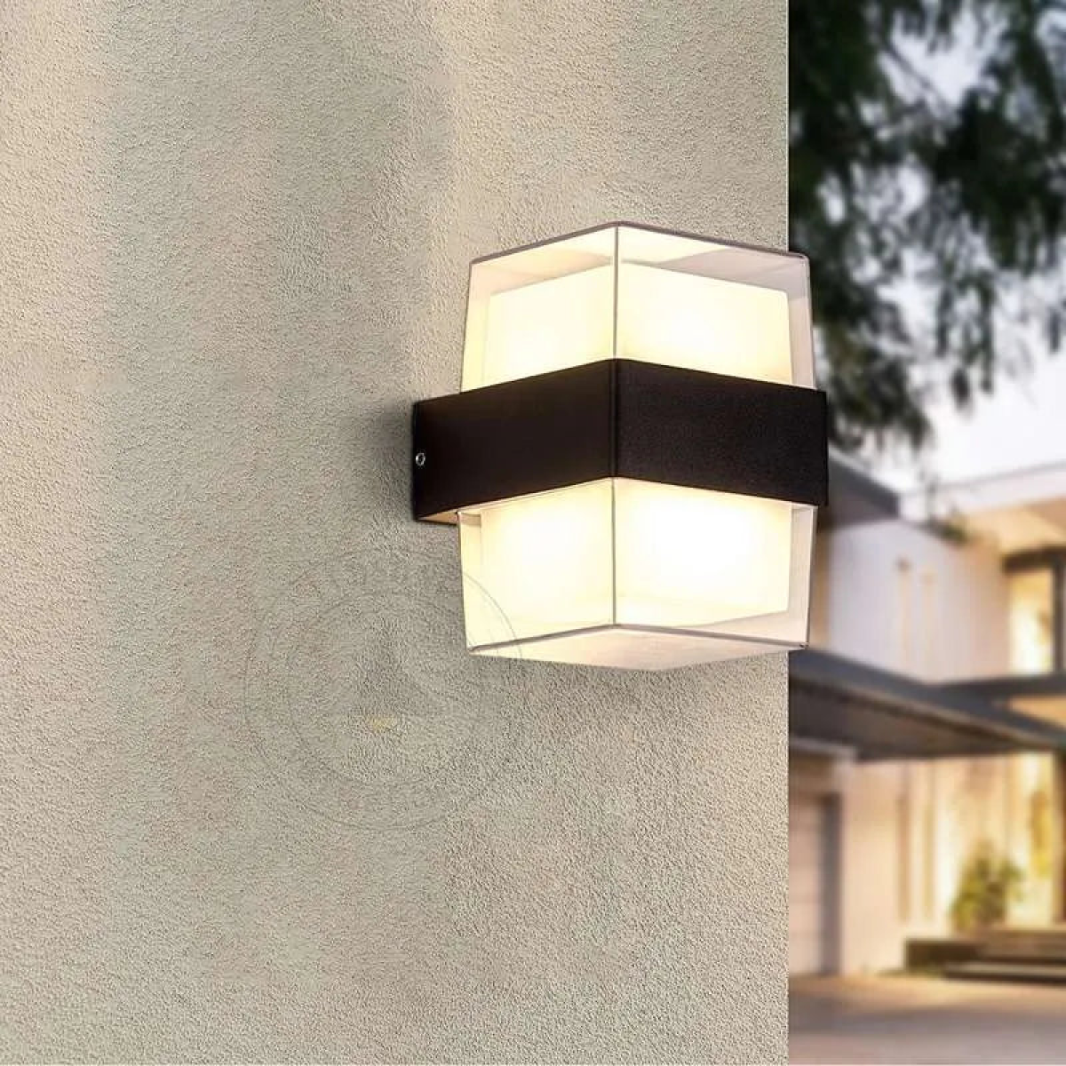 Cuboid Box 12W Up/Down IP54 LED Outdoor Wall Sconce Light