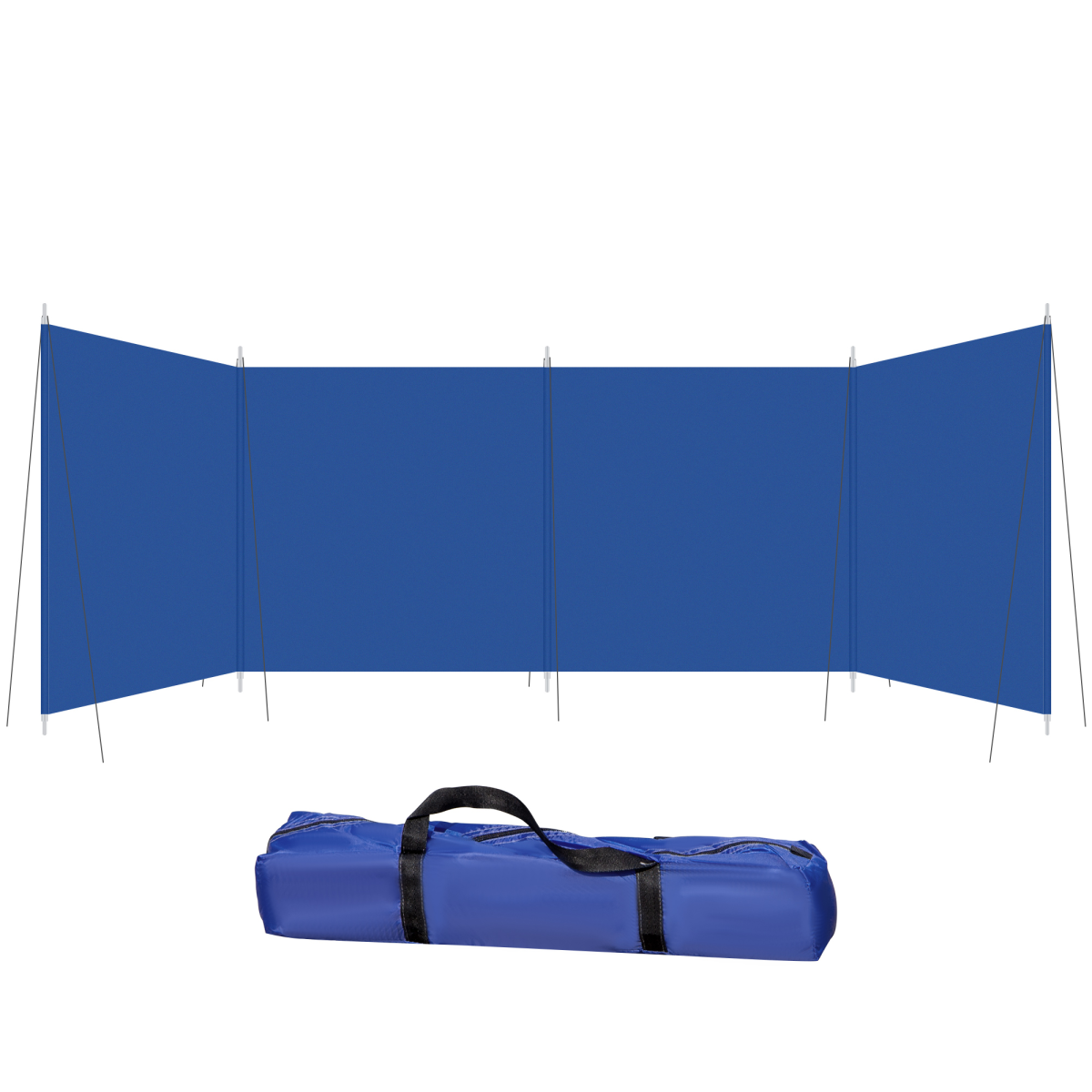 Camping Windbreak Portable Wind Blocker Privacy Wall, 6.2m x 1.5m