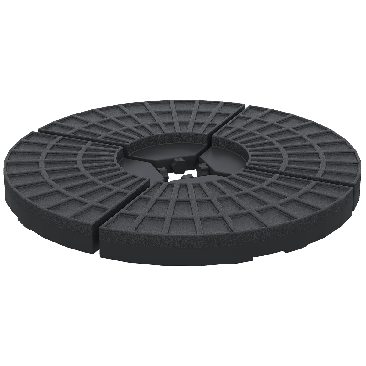 4Pc Portable Umbrella Base Parasol Stand Weights Holder