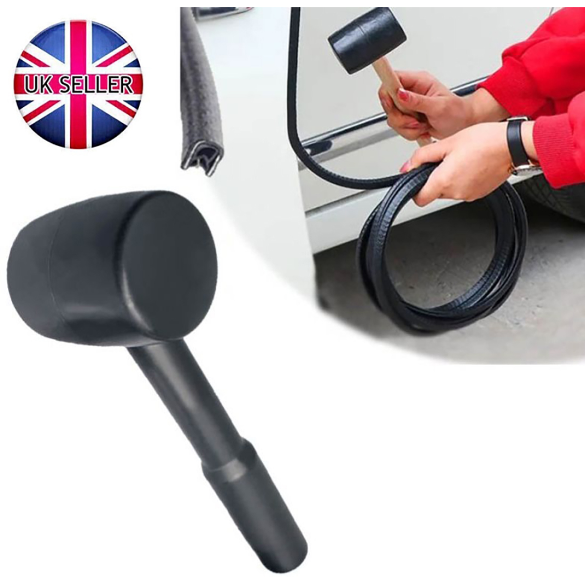 10M Car Door Boot Edge Protector Strip Trim U Shape Guard Seal Rubber Black UK