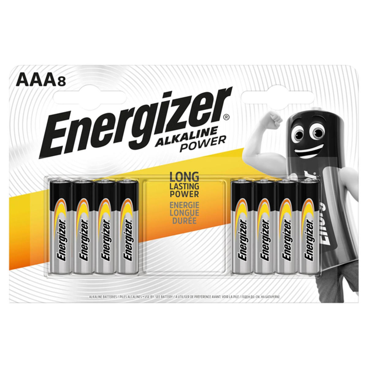 Energizer AAA Alkaline Batteries Multipack, 8 Batteries