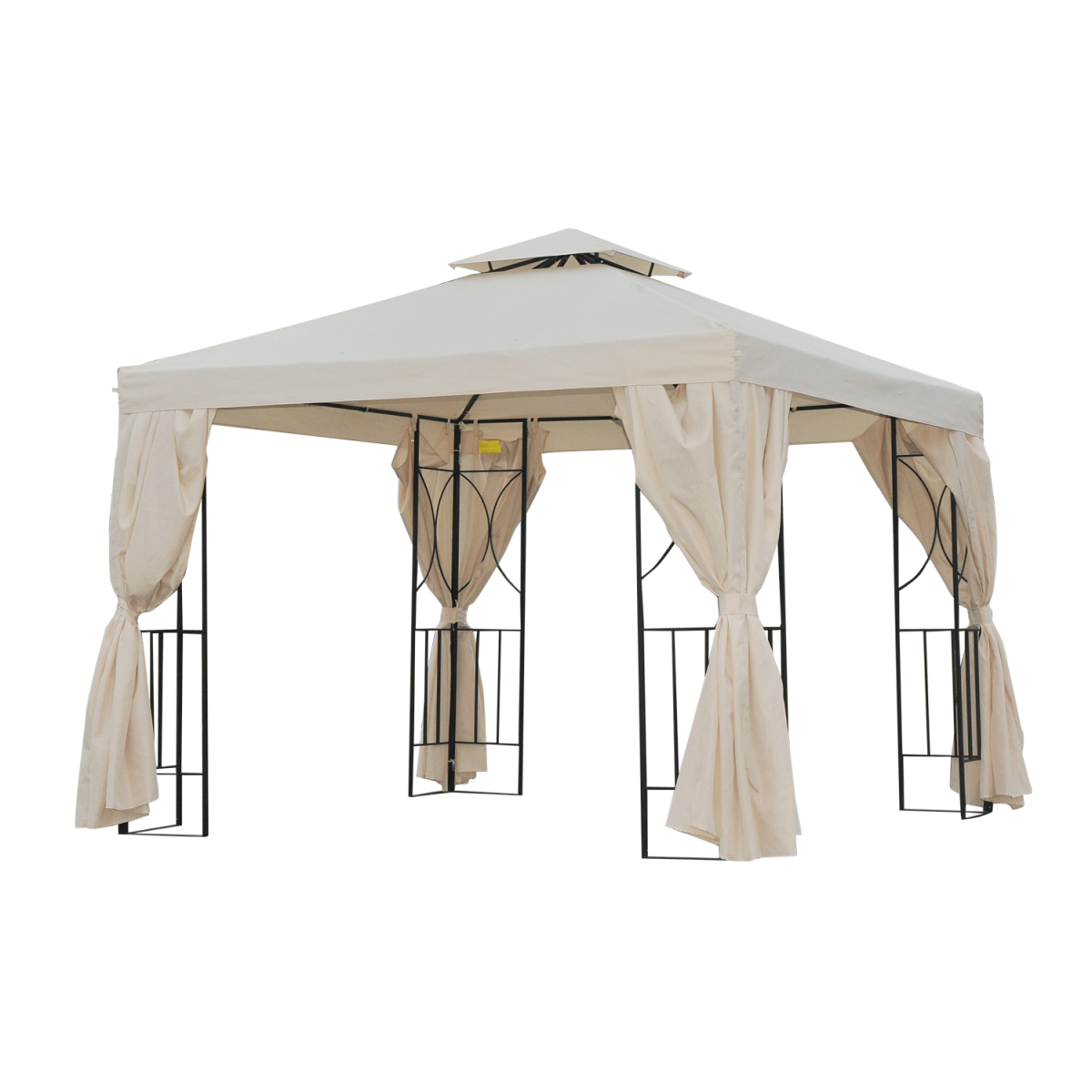 3 x 3m Garden Metal Gazebo Sun Shade Shelter