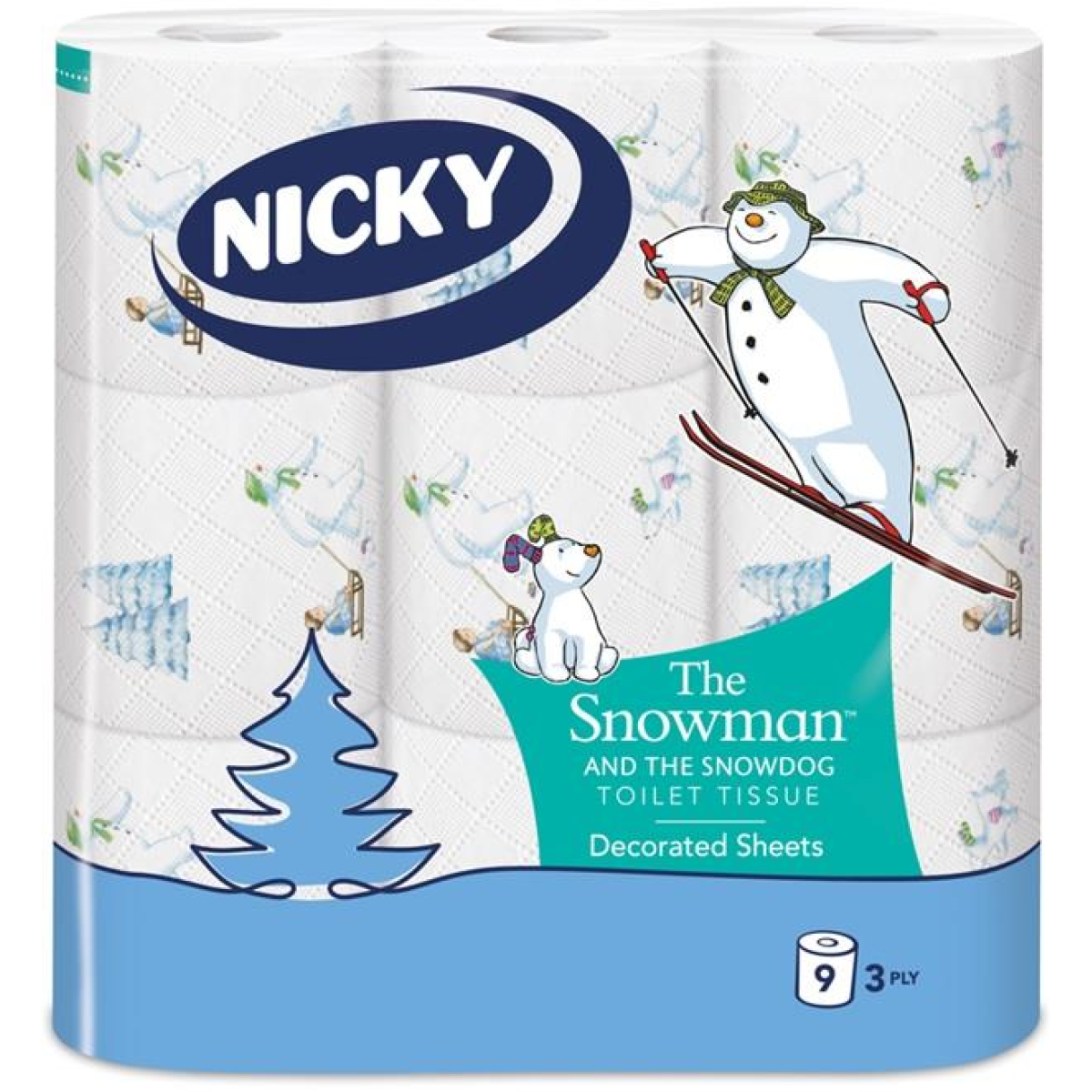 Nicky Snowman TR Toilet Rolls, 45 Rolls