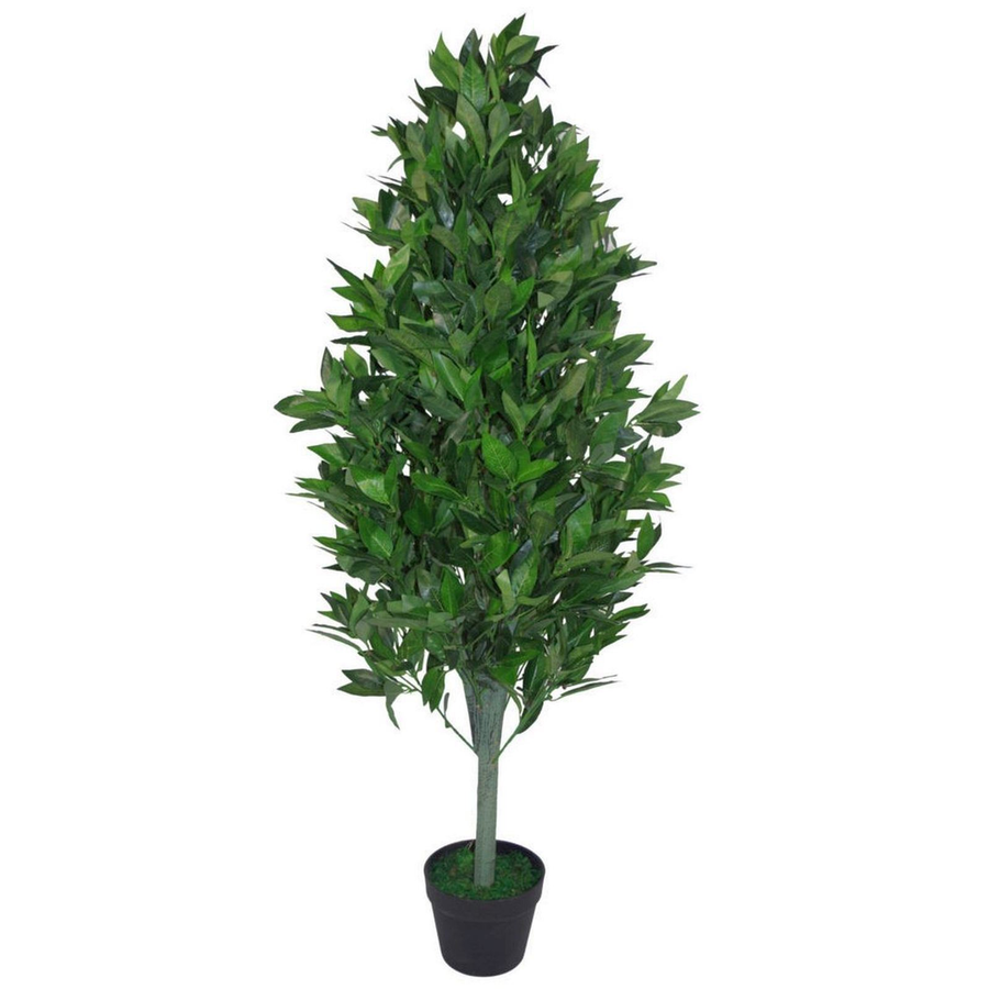 120cm Realistic Artificial Bay Cone Laurel Topiary