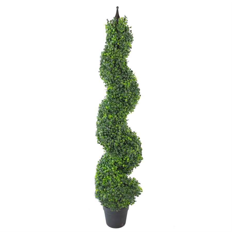 120cm Artificial Boxwood Spiral Topiary Tree