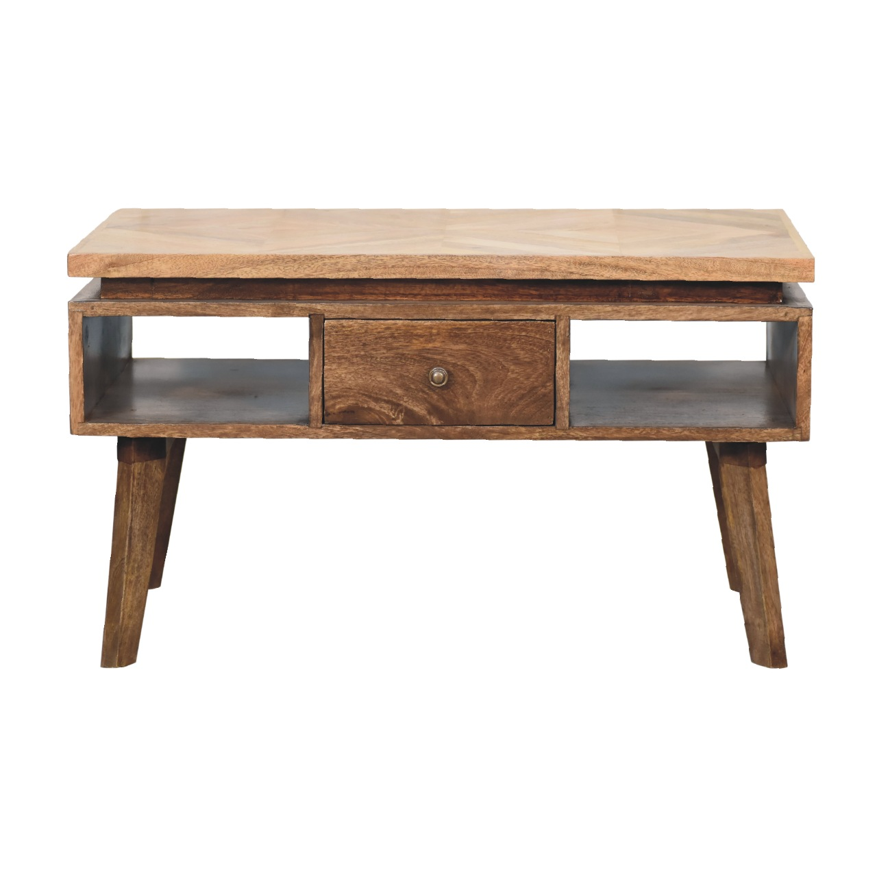 Artisan Furniture Solid Wood Classic Grey Granary Coffee Table, 1 Drawer