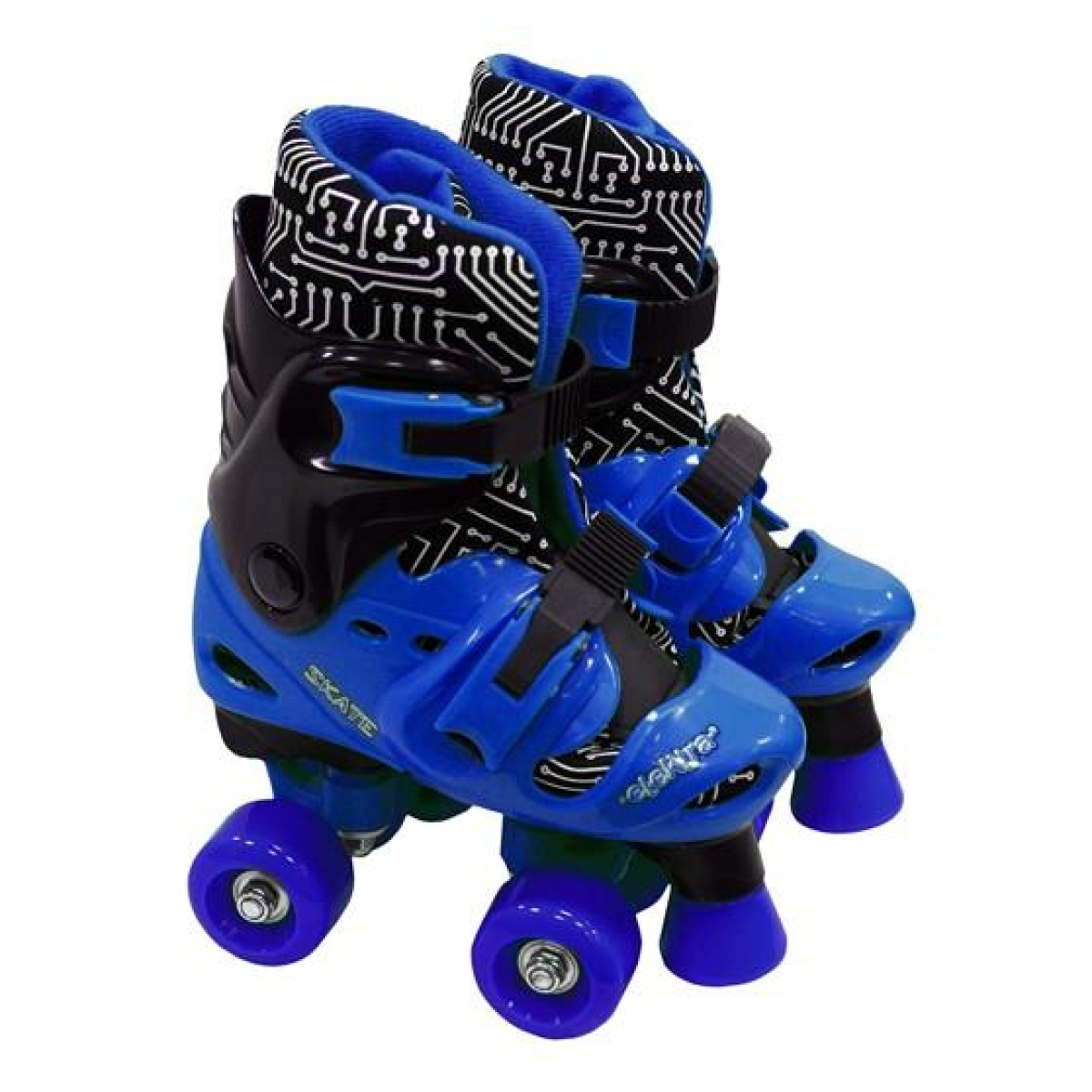 Elektra Adjustable Quad Boot (Medium, Black/Blue) Outdoor Activity Game