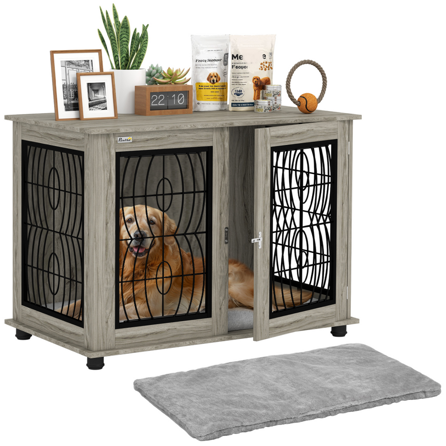PawHut Dog Crate Furniture, 37" End Table for Large Dogs