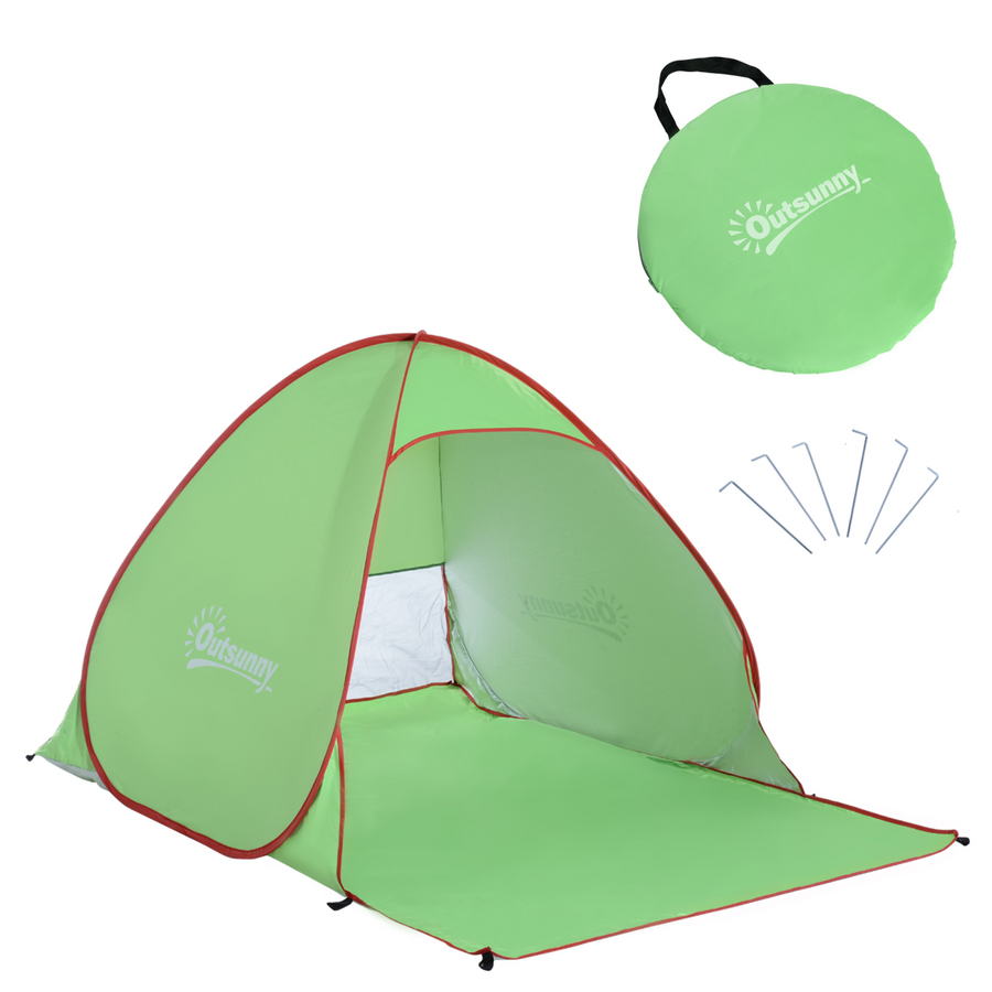 Beach Tent Instant Pop-Up Sun Shade Shelter, Green