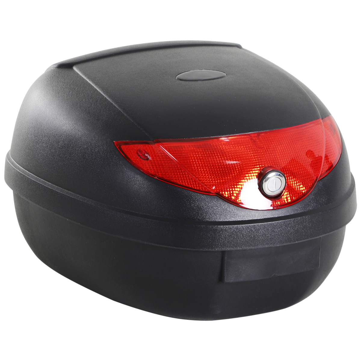 24L Motorcycle Trunk Tail Box Luggage Case with Two Keys and Plate
