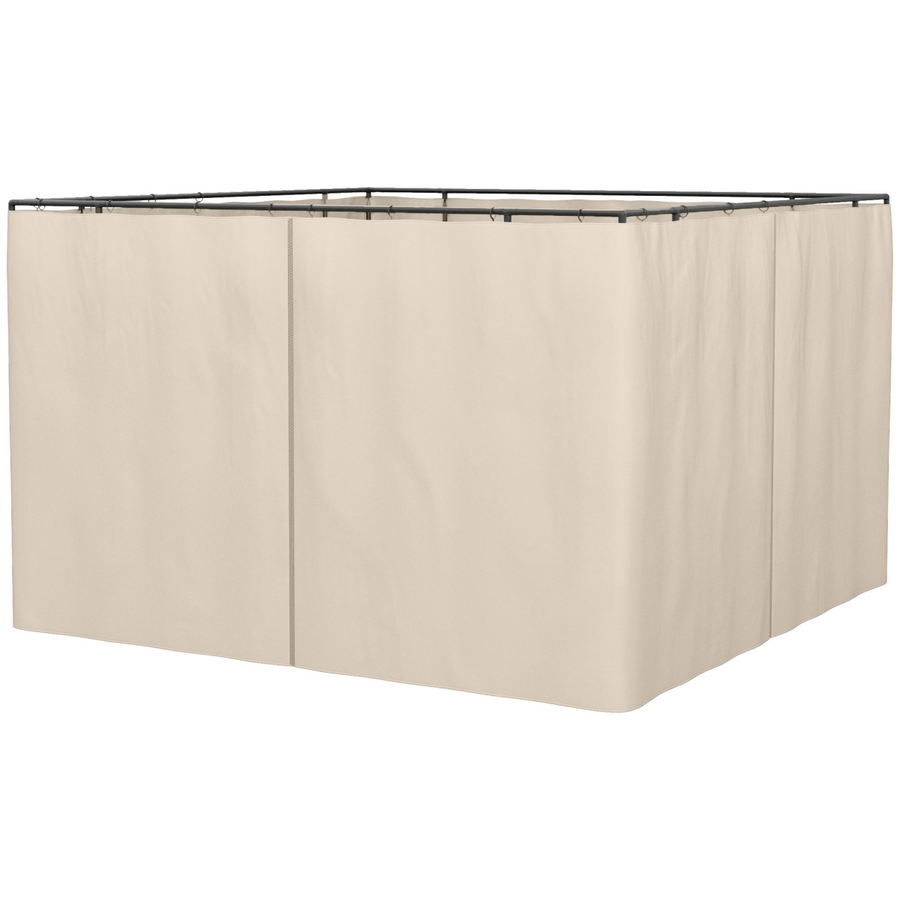 Universal Gazebo Replacement Sidewall Set, 4 Panels, Beige