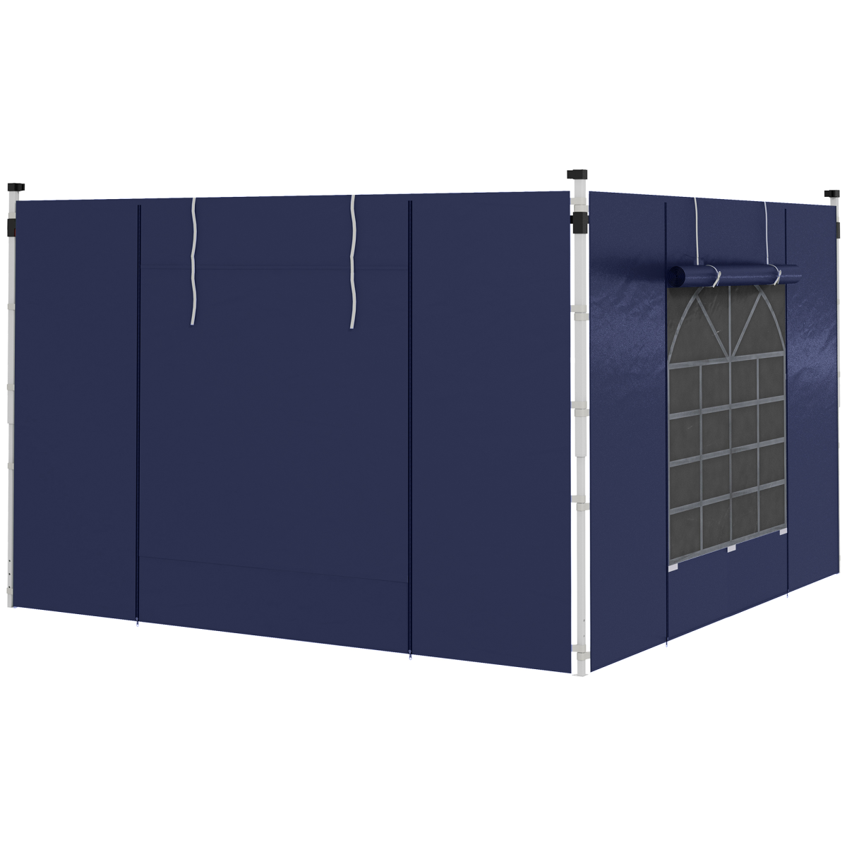 Outsunny Pop Up Gazebo Side Panels Replacement, 2 Pack, Blue
