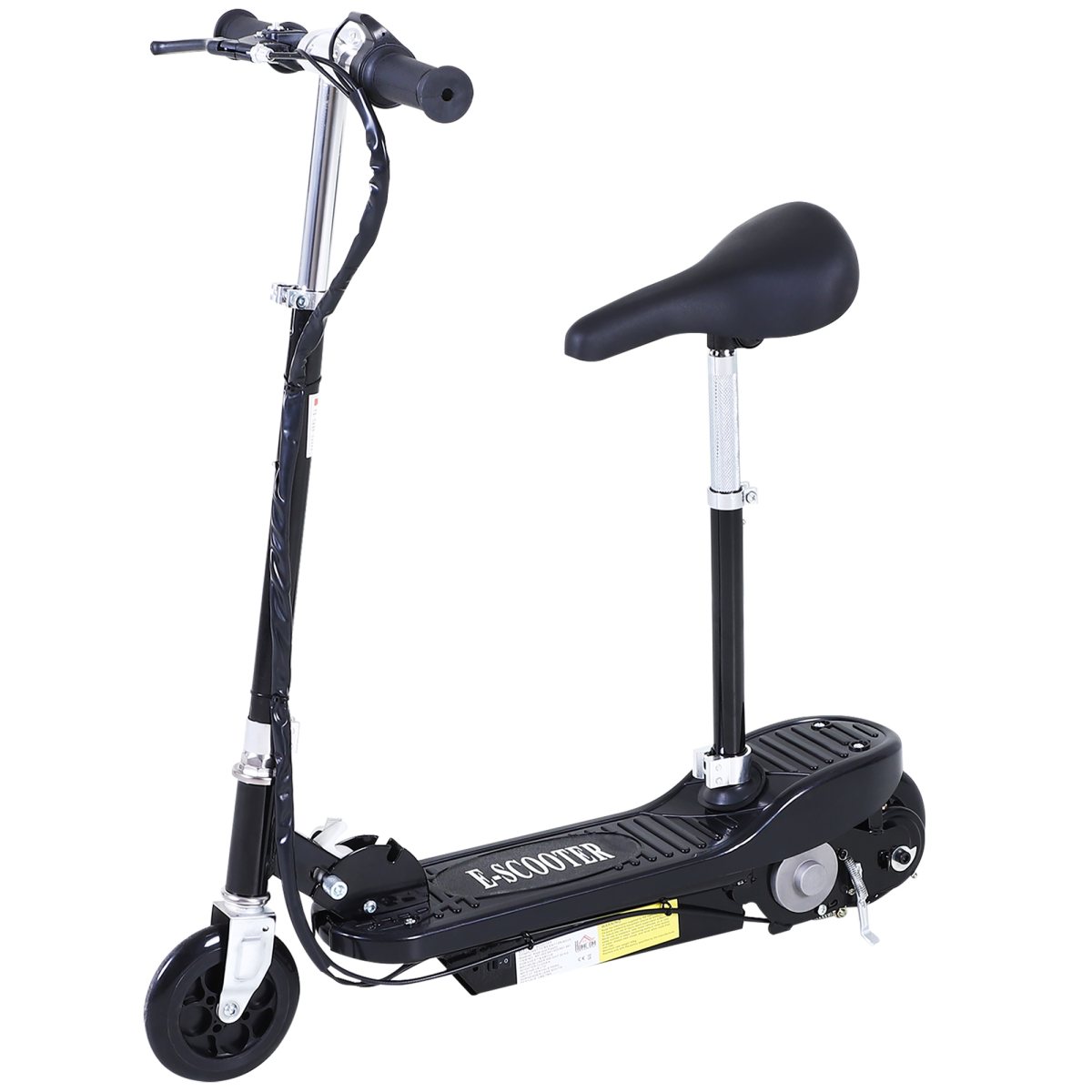 Kids Foldable Electric Powered Scooter 120W Black HOMCOM