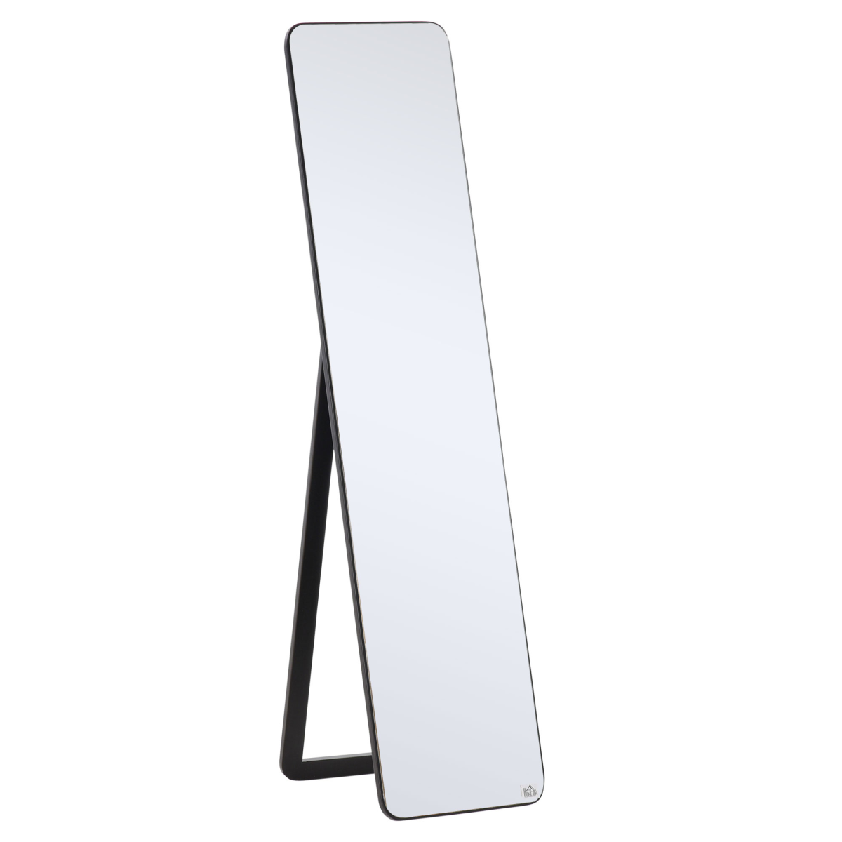Full Length Mirror Free Standing or Wall Mount - Black