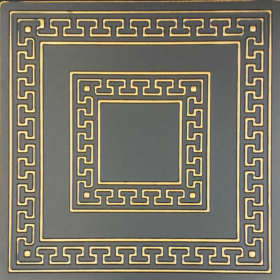 Black & Gold Decorative Ceiling/Wall Panels, 2m² (8 Panels)