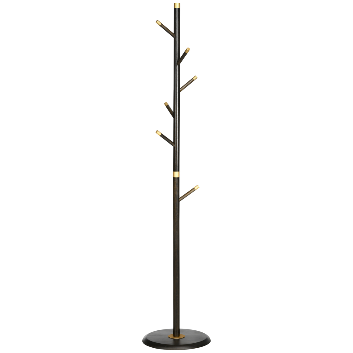 Freestanding Coat Rack Stand Industrial Coat Hanger with 6 Hooks
