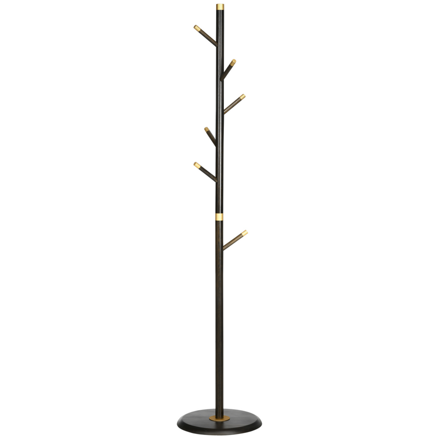 Freestanding Coat Rack Stand Industrial Coat Hanger with 6 Hooks