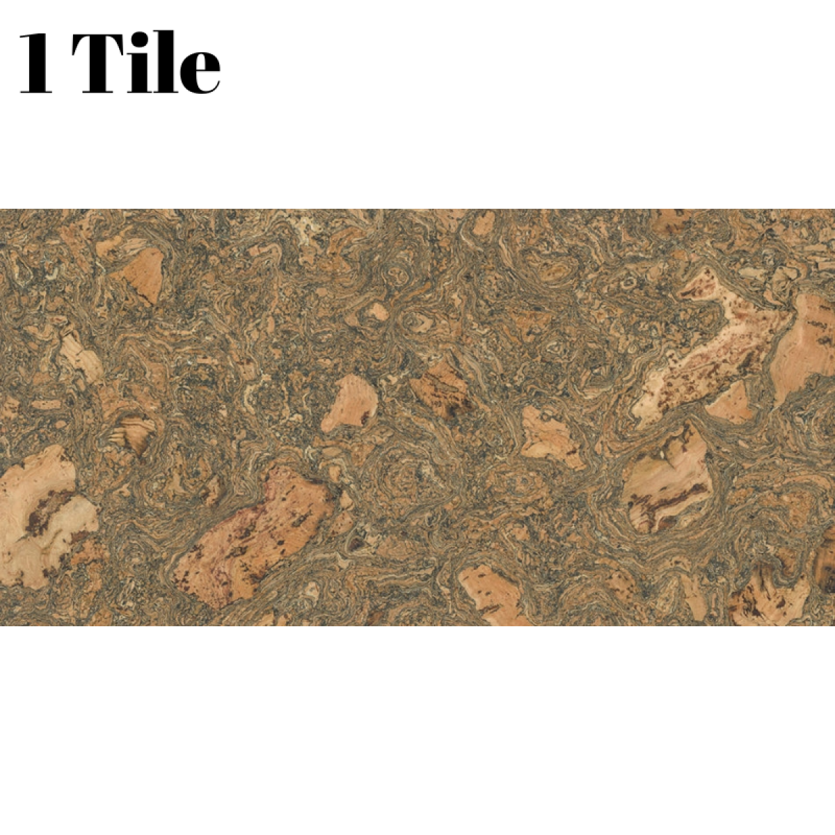Grey Decorative Cork Wall Tile (1 Tile) – 0.18m² (1.94sqft)