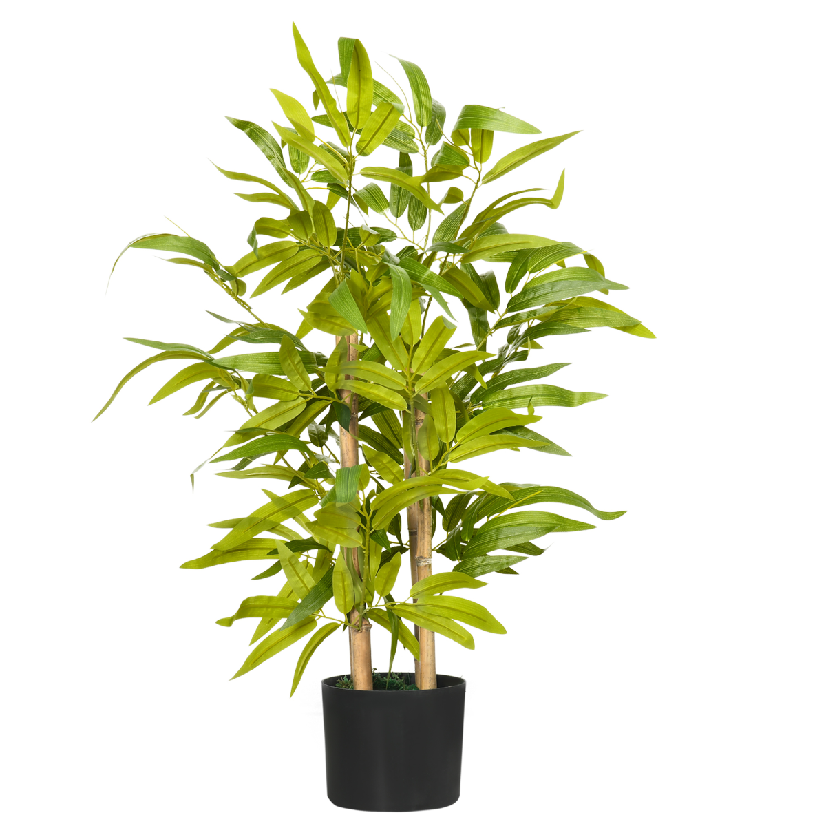 HOMCOM Potted Artificial Bamboo Tree for Desk, 60cm