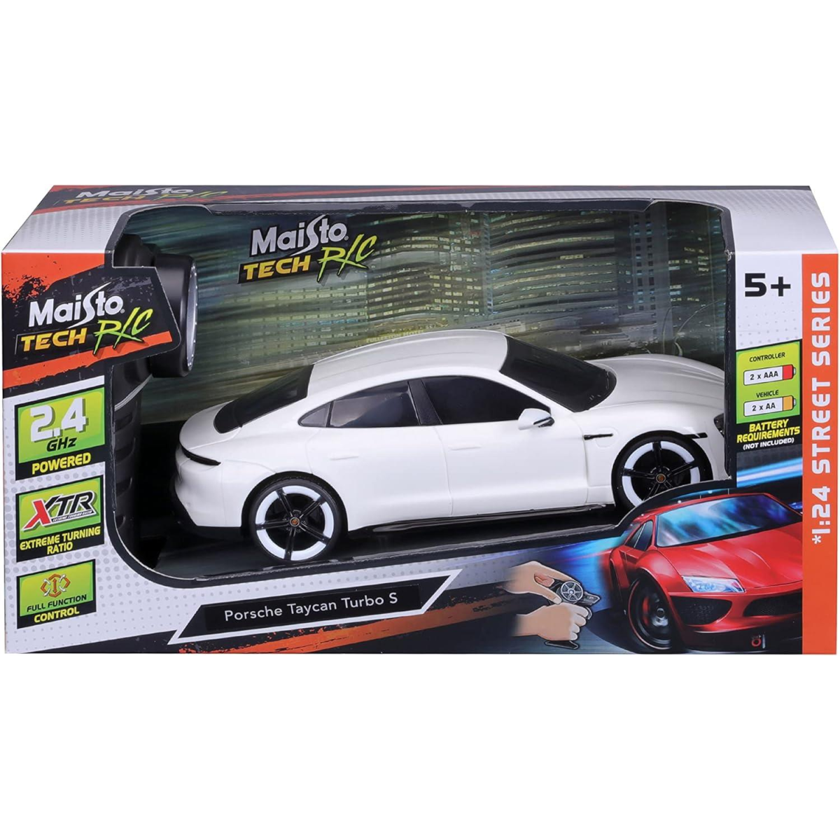 Maisto Tech R/C Porsche Taycan Turbo S Super Car 2.4GHz 1:24 Scale