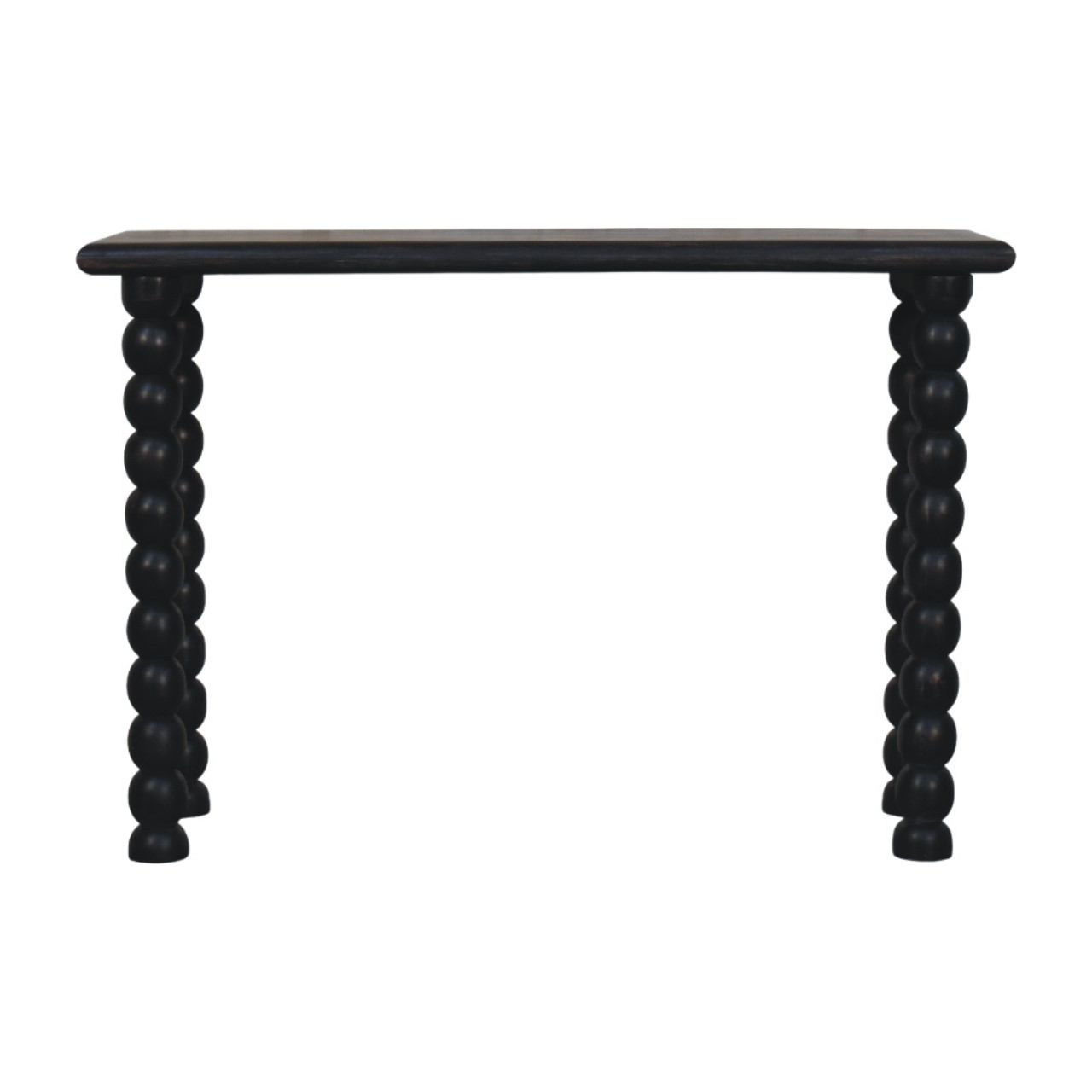 Artisan Furniture Solid Wood Spindle Linear Console, Black