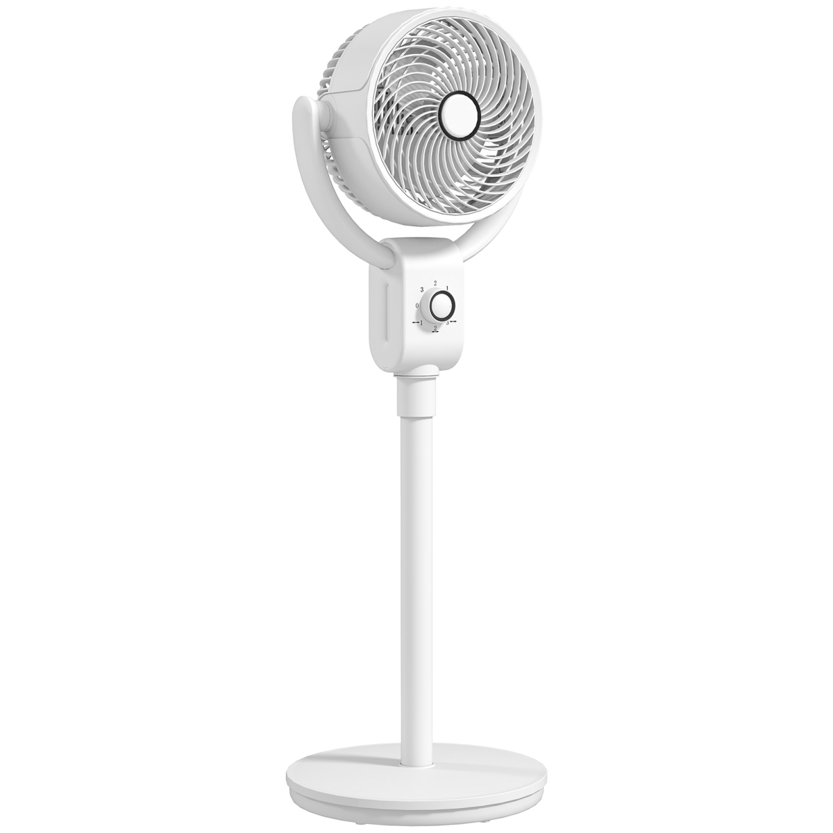 HOMCOM Pedestal Fan, Air Circulation Fan with Oscillating, Tilt