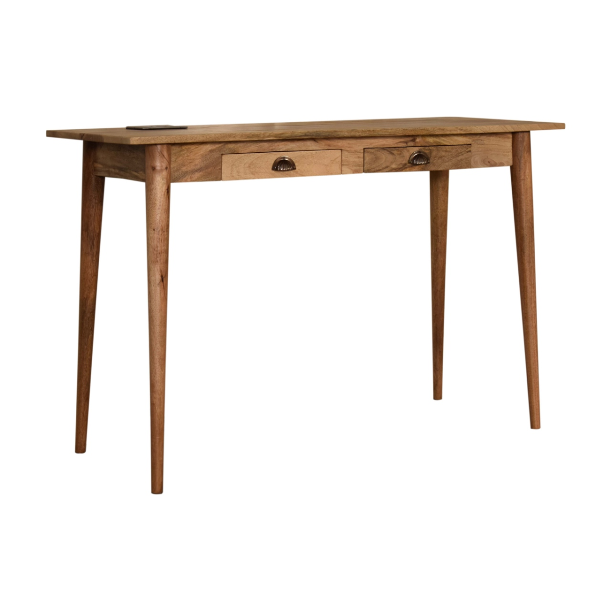 Artisan Furniture 2 Drawer Cable Writing Desk, Brown
