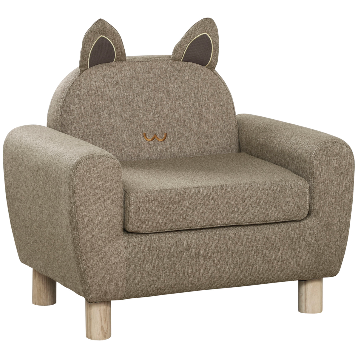 Kids Mini Sofa Toddler Chair Children Armchair Brown