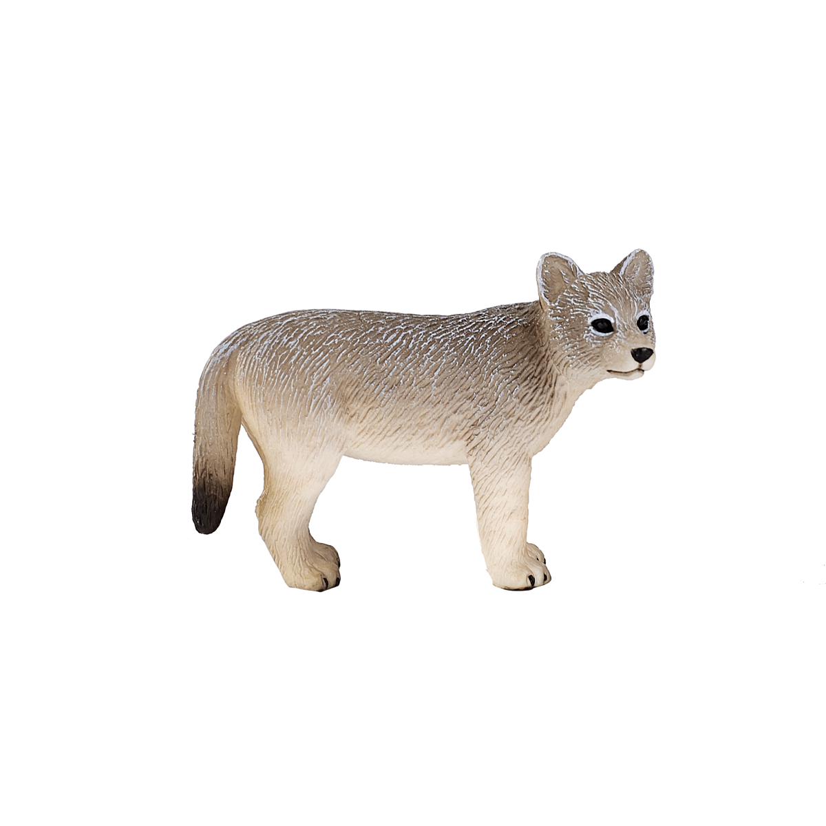 Timber Wolf Cub Toy  Realistic Wildlife Figure