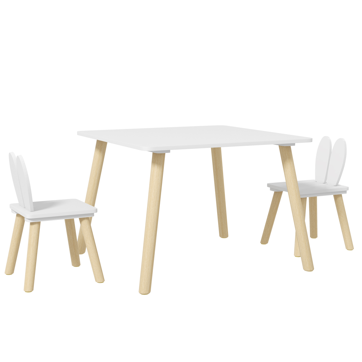 AIYAPLAY 3 Pieces Toddler Table and Chair Set