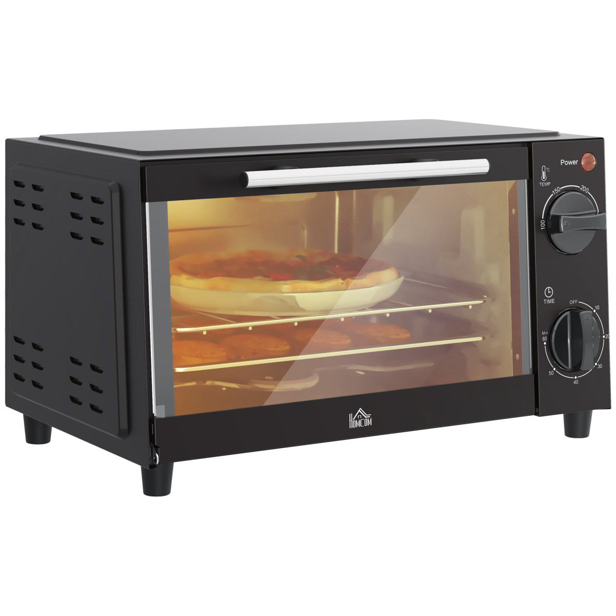 Mini Oven 9L Countertop Electric Grill Toaster Oven 750W
