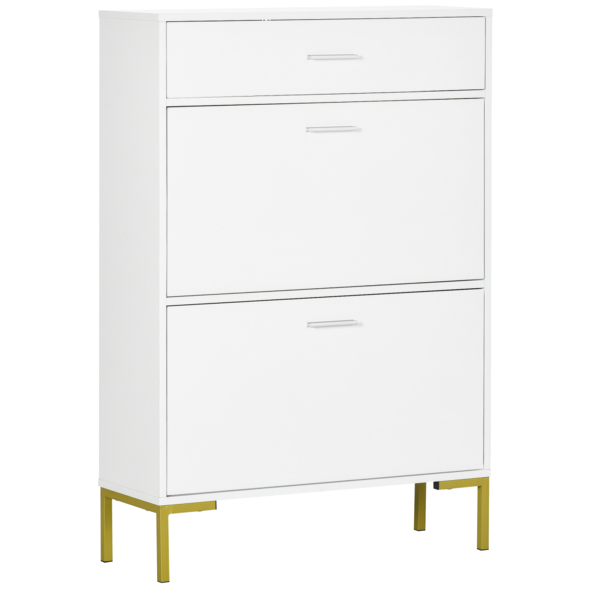 Modern Shoe Cupboard for Hallway with Flip Drawers, 12 Pair Shoe Storage Organizer