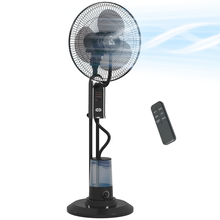 HOMCOM Spray Misting Pedestal Fan, 120 cm