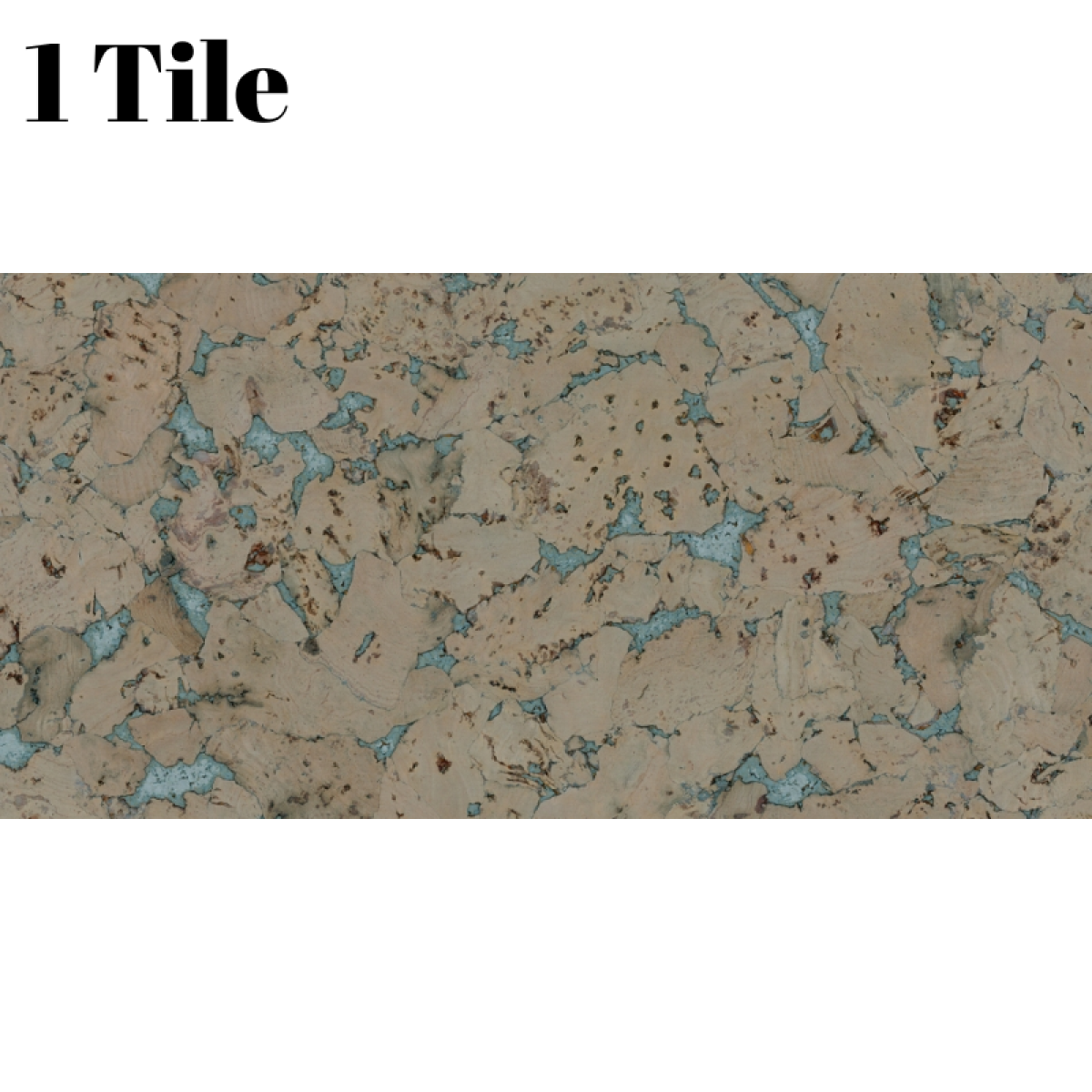 Decorative Cork Wall Tiles - Superior - 1 Tile - 0.18m2 (1.94sqft)